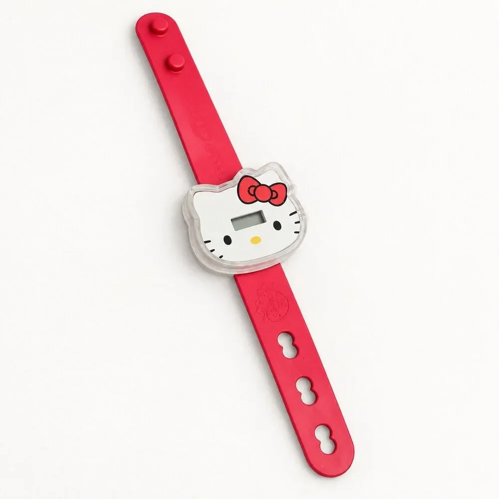 2010 Hello Kitty 50th Anniversary McDonald’s Digital Wristwatch Red Need Battery